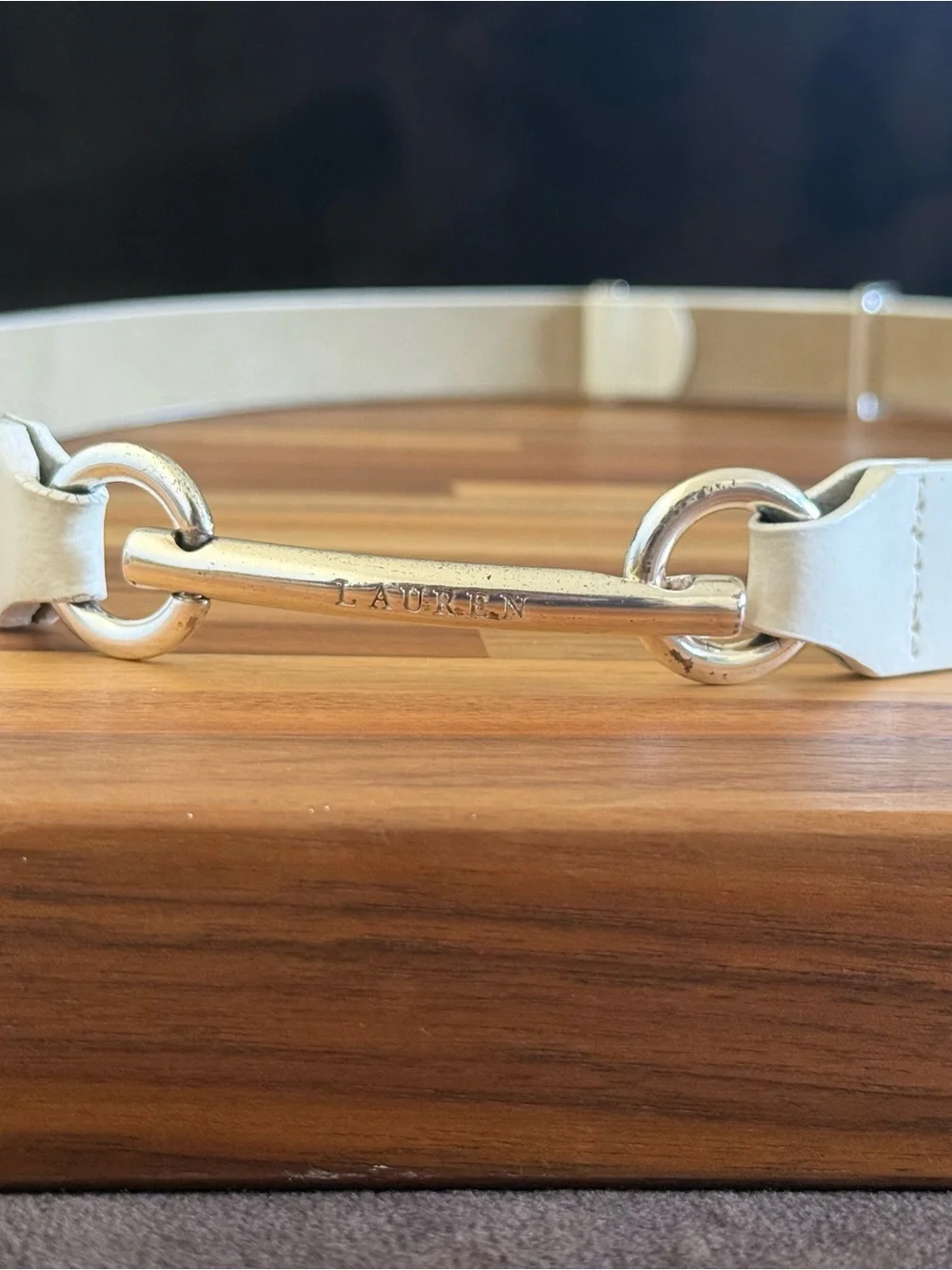 Lauren Ralph Lauren white leather